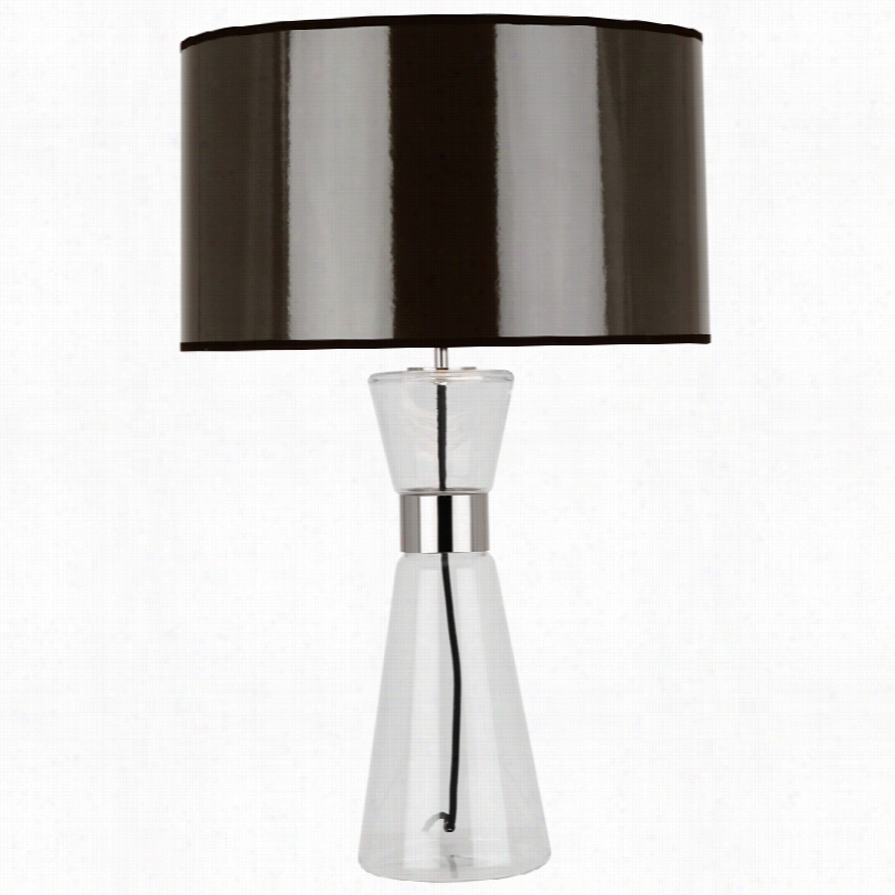 Contemporary Robert Abbey Penelope Large Taupe 3-inch-h Table Lamp