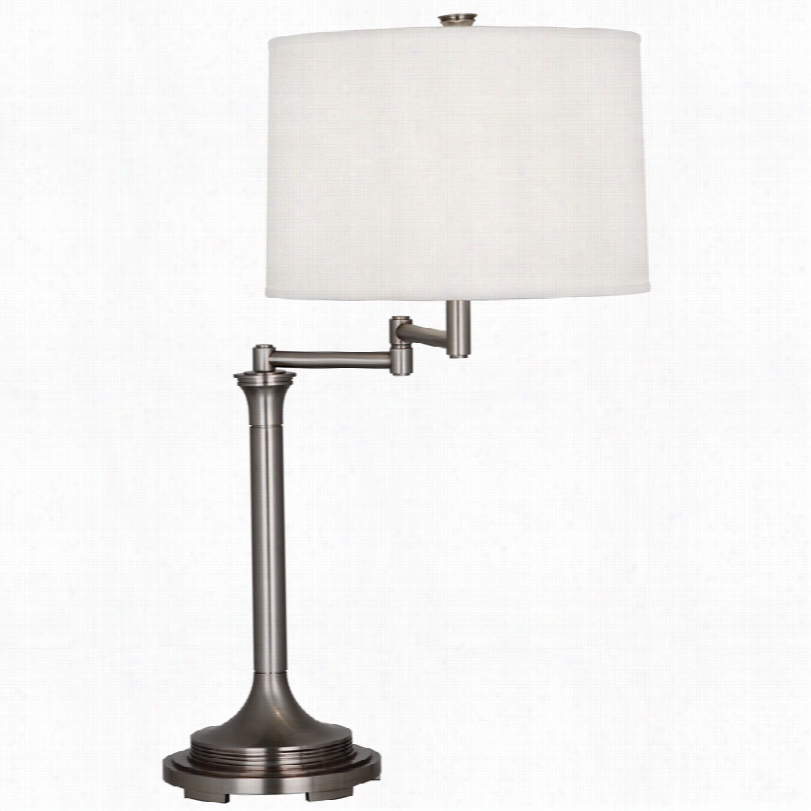 Contemporary Rob Ert Abbey Sofia Antique Niickel 28 1/2-iinch-h Table Lamp