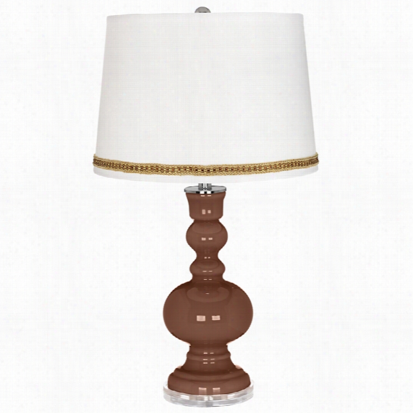 Contemporary Rugged Brown Apothecary 30-inch-h Synopsis Lamp With Braid Rebuke