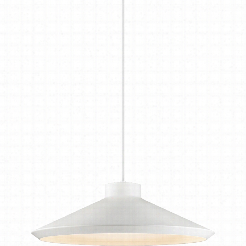 Contemporary Somneman Koma Edo 20"" Wide Led Satin White Led Pendant