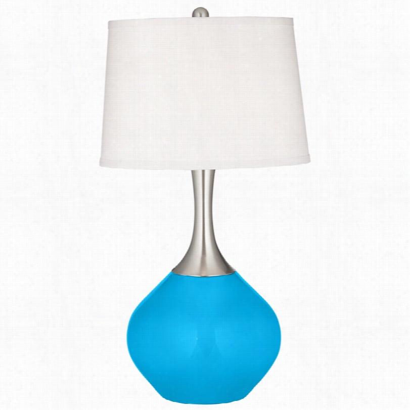 Contemporary Spencer Sky Blue 31-inch-h Table Lamp