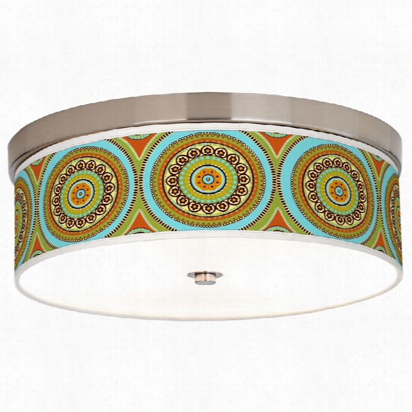 Contemporary Stact Garcia Arno Mosaic Daybreak Art Shade Ceiling Lihgt