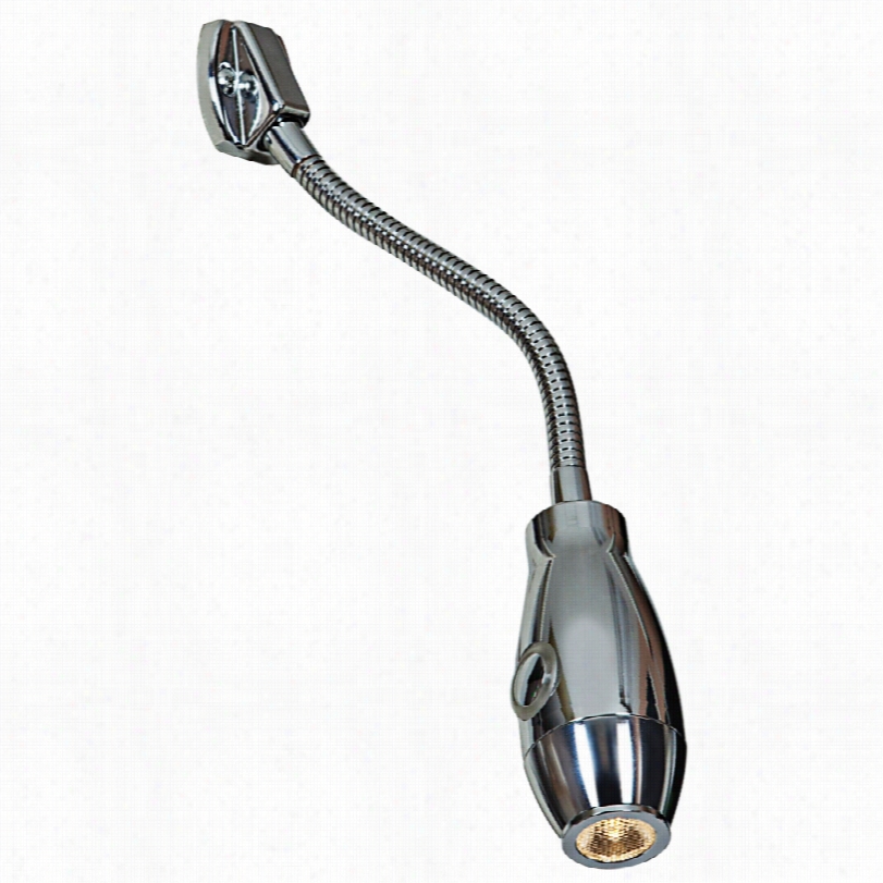 Contemporary Unagi Cchrome Led Plug-in Gooseneck Wall Lmp