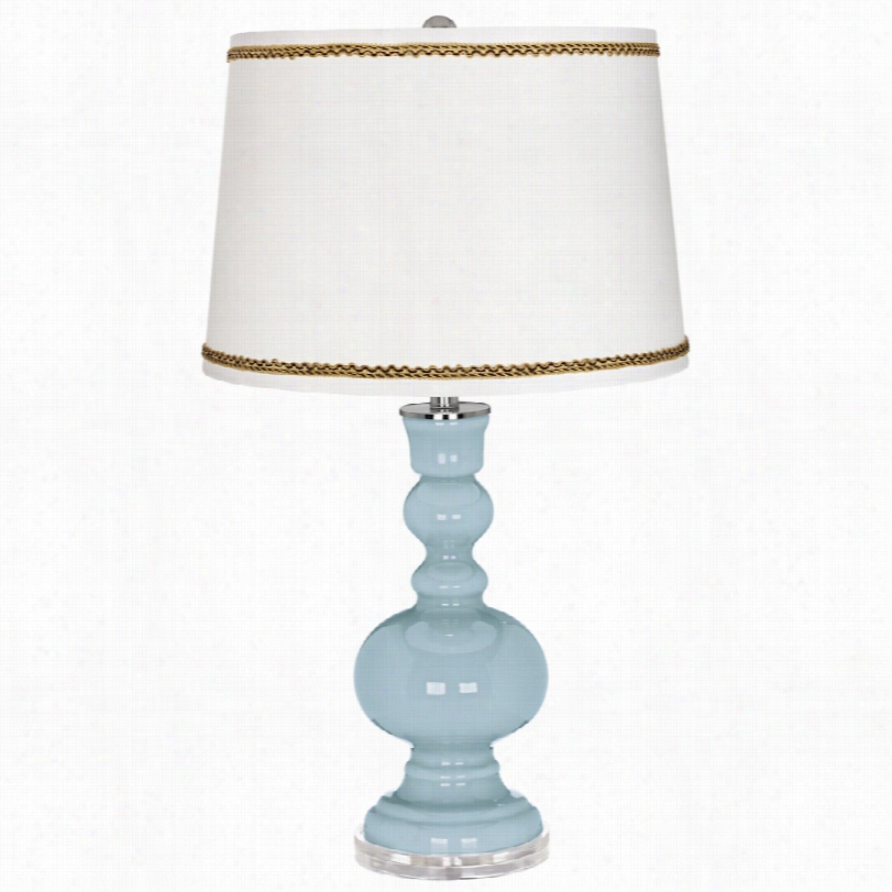 Contemporary Vast Sky Apothecary Tablle Lamp With Twist Scroll Dress