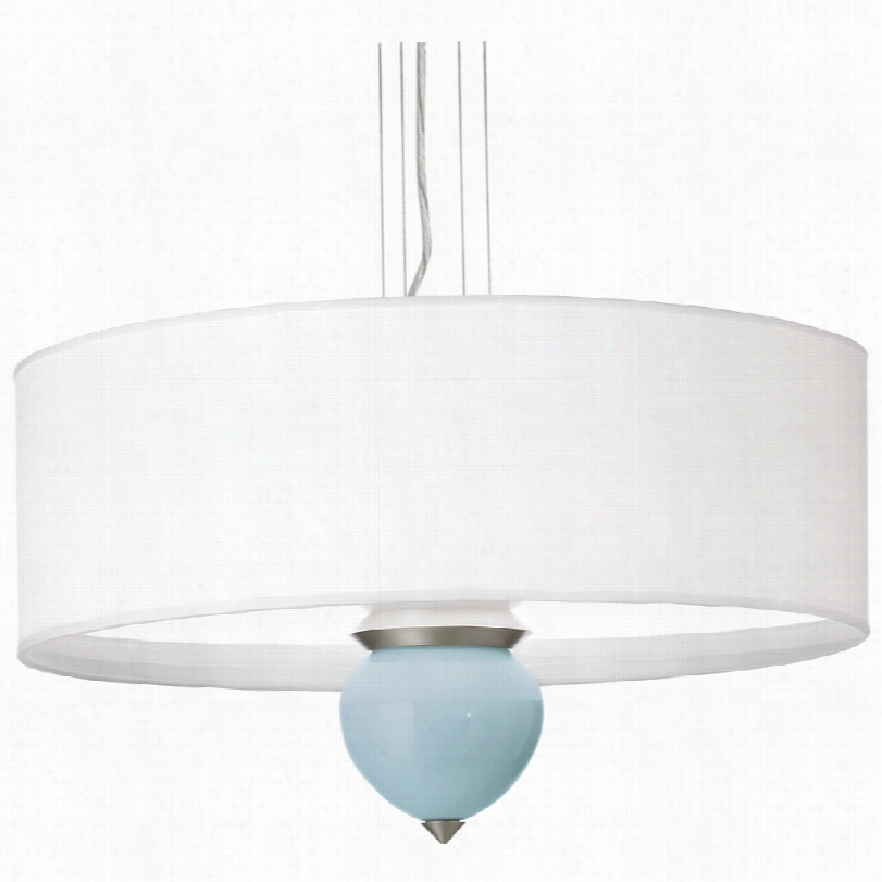 Contemporary Vast Sky Cleo Blue Pednant Chandelier