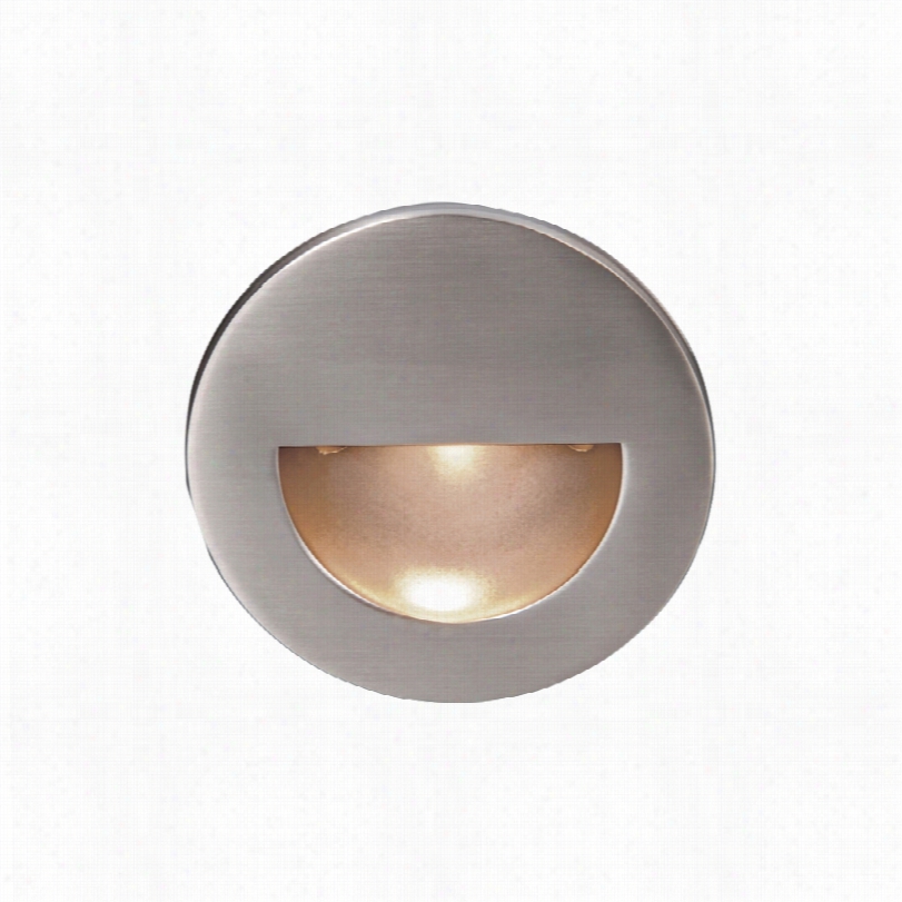 Contemporary Wac Brushed Nickdl Energy  Efficient Led Round Step Light