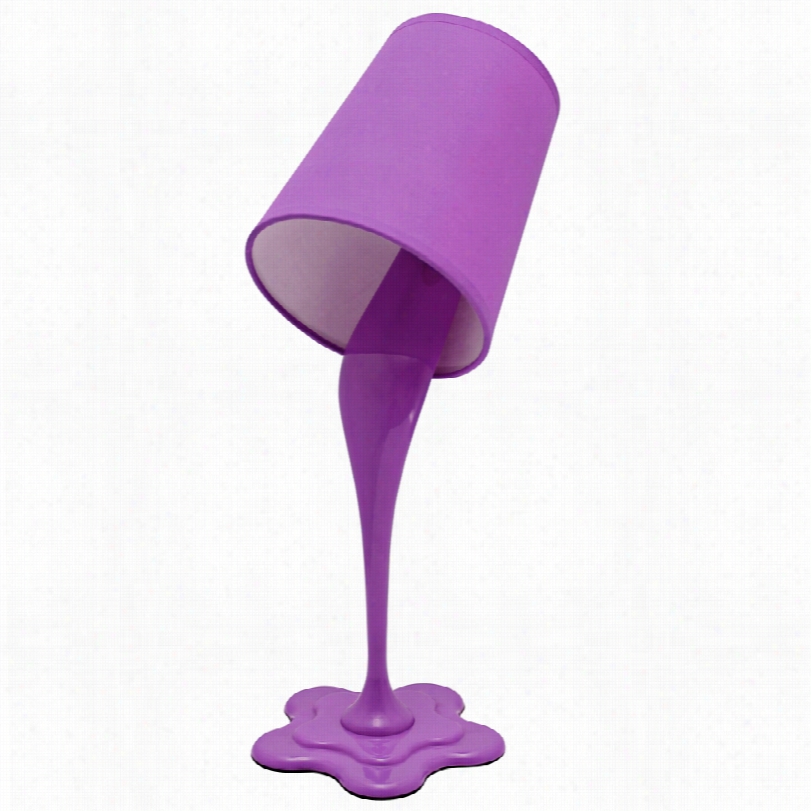 Contemporary Woopsy Purple 1 51/2-inc-hh Desk Lamp