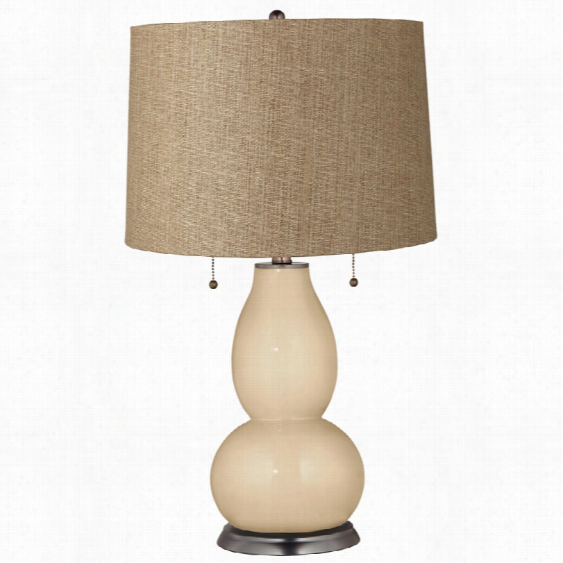 Tran Sitional Colonial Ta Ntan Woven Fulton Adjustabl Etable Lamp