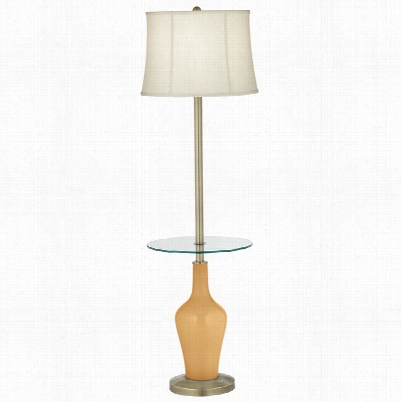 Transitional Color Plus␞ Accent Harvest Gold Glass Floor Lamp