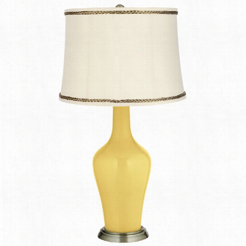 Transit Ional Daffodil And Twiist Trim 32 1/4-inch-h Anya Table Lamp