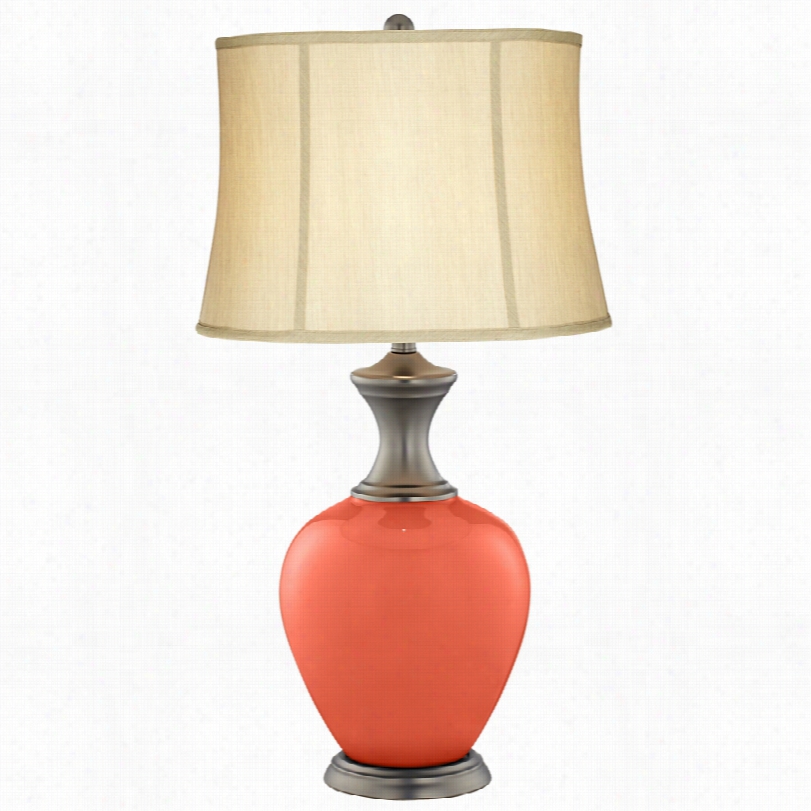 Transitional Da Ring Orange Alison G1ass 31 1/2-inch-h Table Lamp