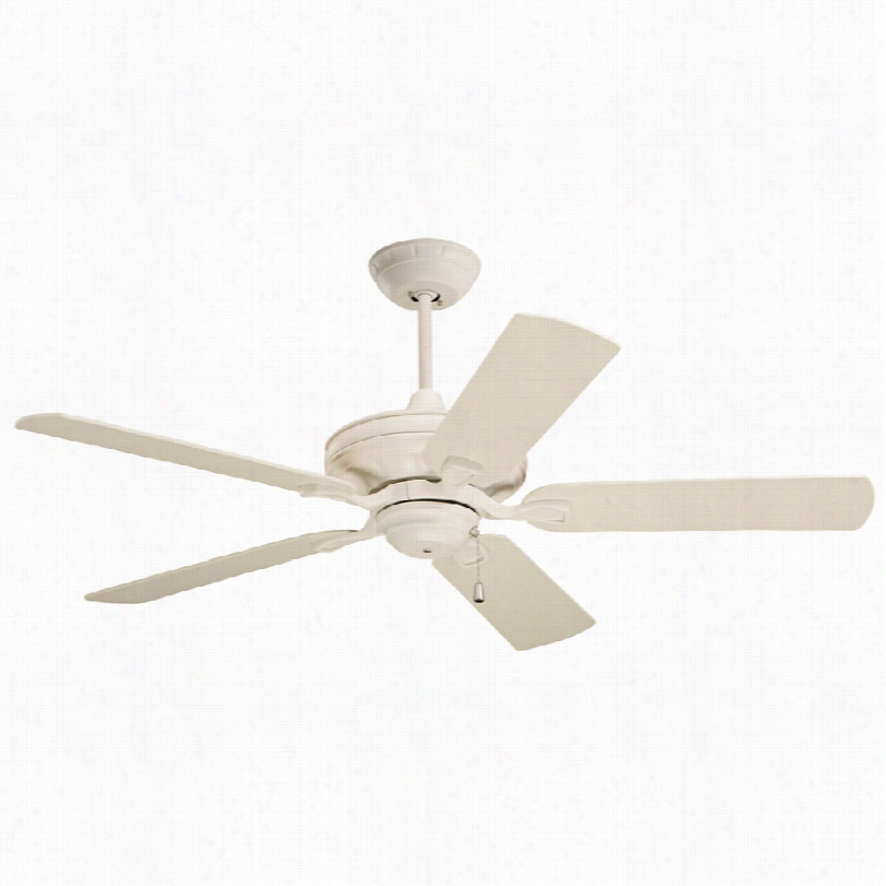 Transitional Emerso Carrera Bella Summer Ceiling Fan - 52""  White