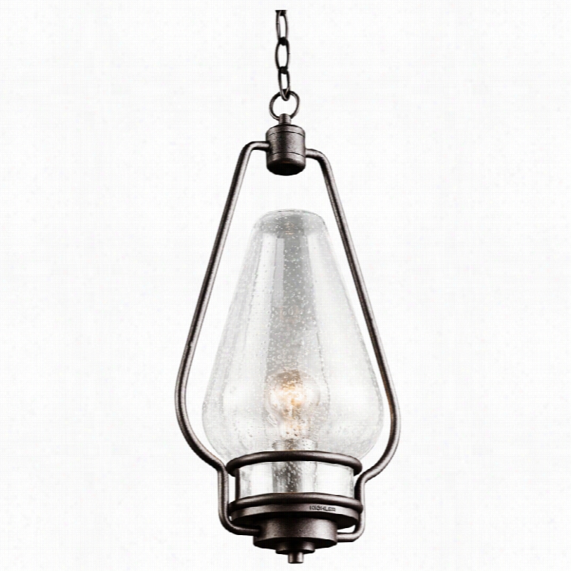 Transitional Kichlee Hanford Iro 19 1/4-inch-h Outdoor Hanging Light