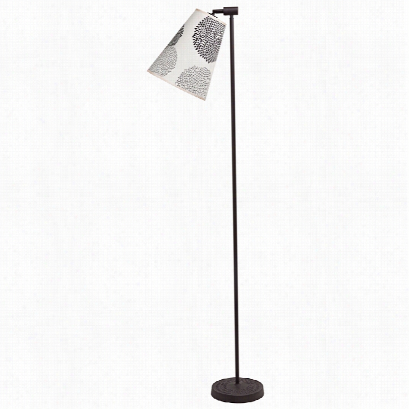 Transitional Lights Up! Zoe Black Mumm Antique Floor Lamp