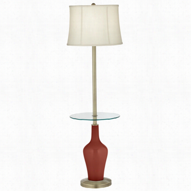 Tansitional Marsala Ahya Red Borwn Tray Tabl Efloor Lamp