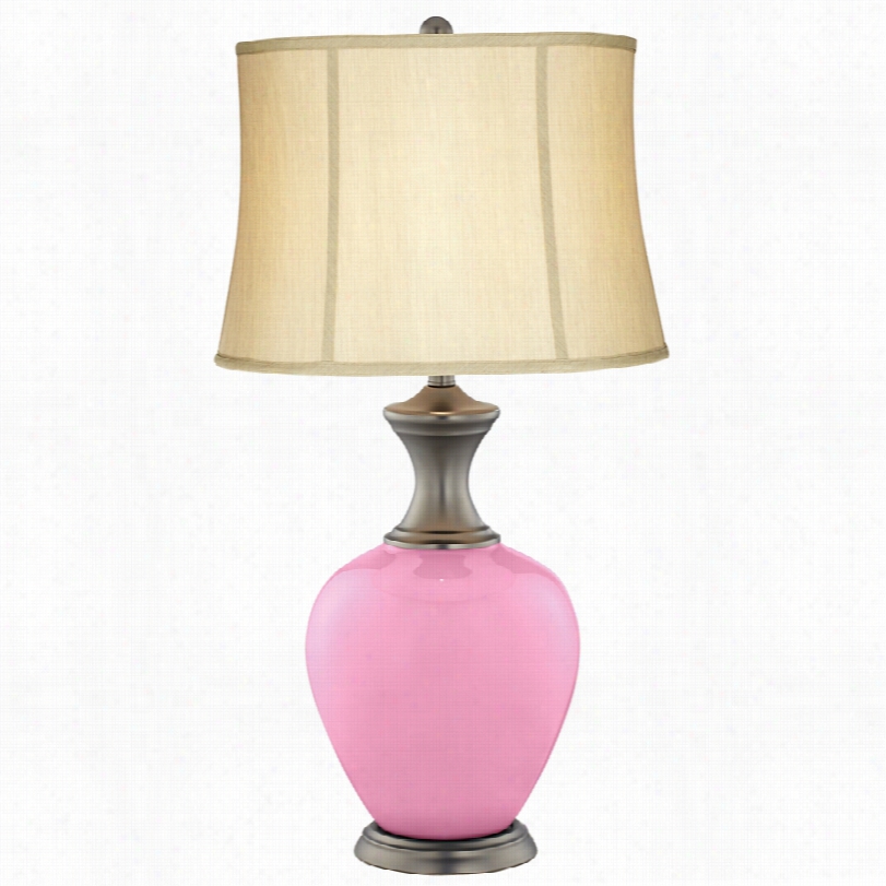 Transitional Pale Pink Aliso N31 1/2-innh-h Ta Ble Lamp