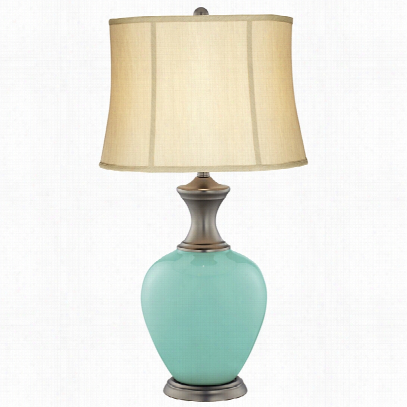 Transitonal Rapture Blue Alison Glass 331 1/2-inch-h Table Lamp