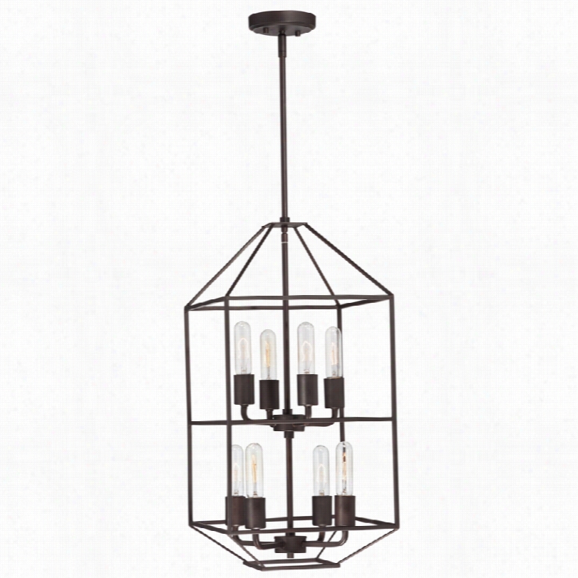 Contemporary Addams 8-light Bronze Foyer Pendant