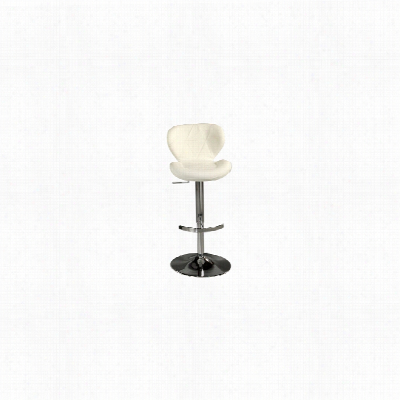 Contemporary Aegean Coats Ivory 17 3/4-inc-w Hydraulic Adjustable Stool