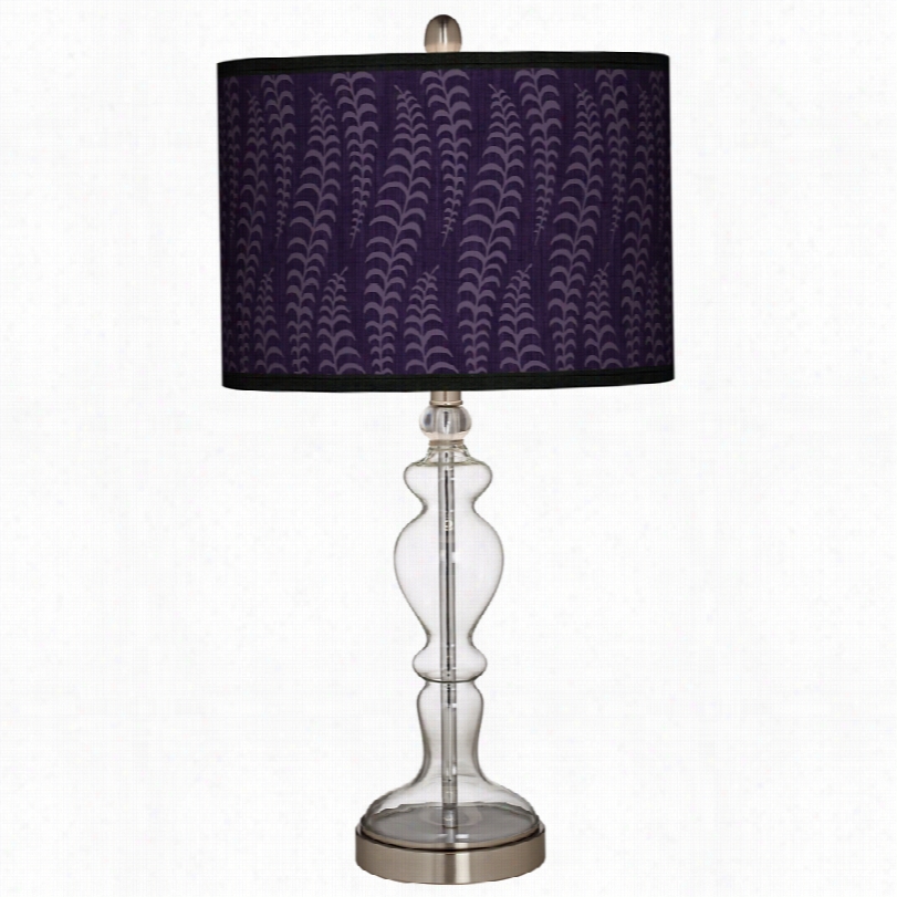 Contemporary Apothecary Sg Fancy Fern Rich Plum 28-inch-h Table Lamp