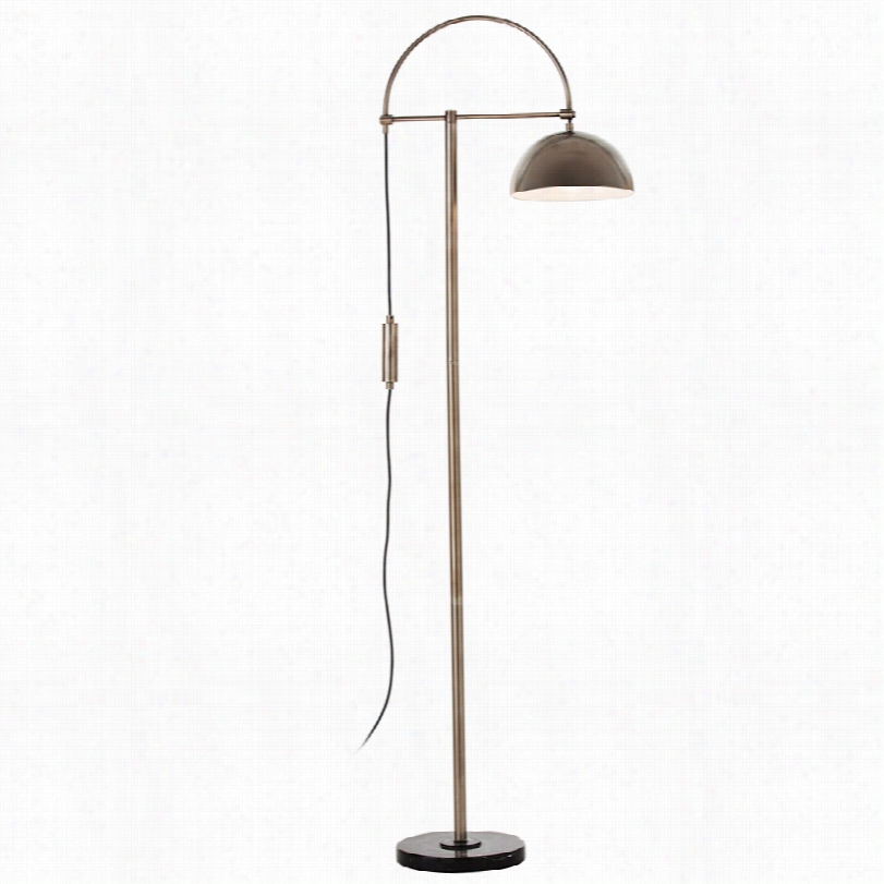 Contemporary Art Eriors Jillian Vintags Silver Floor Lamp