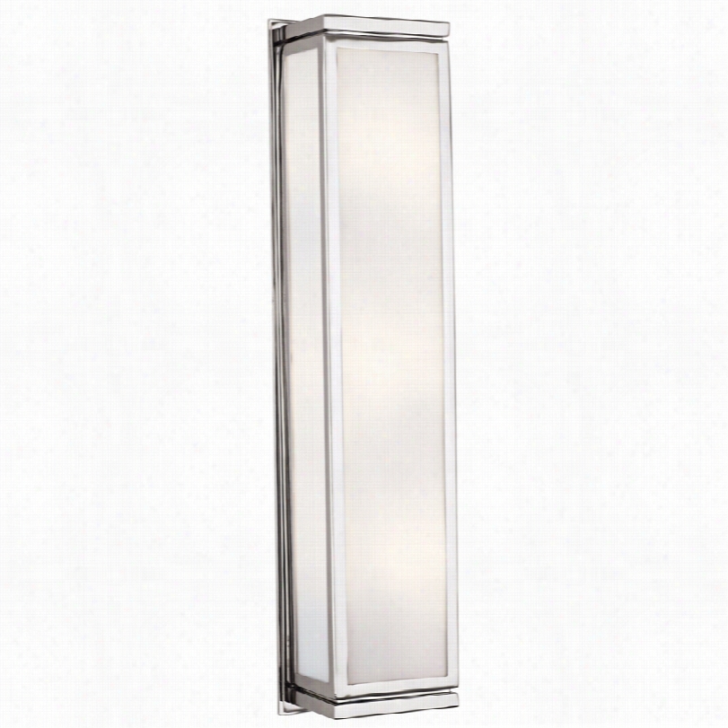 Contempo Rary Bradely Nickel Wth Pure Glass Modern Robert Abbey Sconce