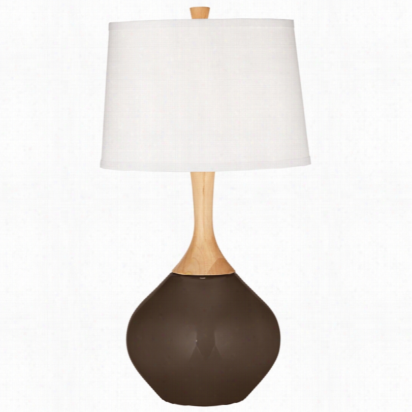 Contemporary Carafe Brown Glass 31-inch-h Wexler Table Lamp