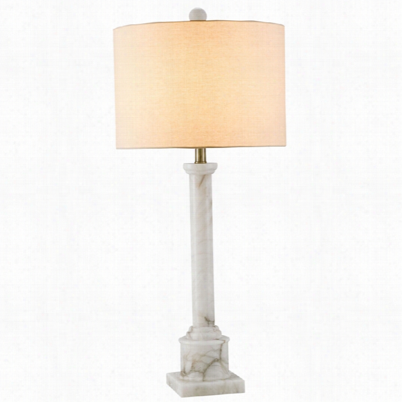 Contemporar Ycarlisle Unaffected Alabaster Currey And Company Table  Lamp