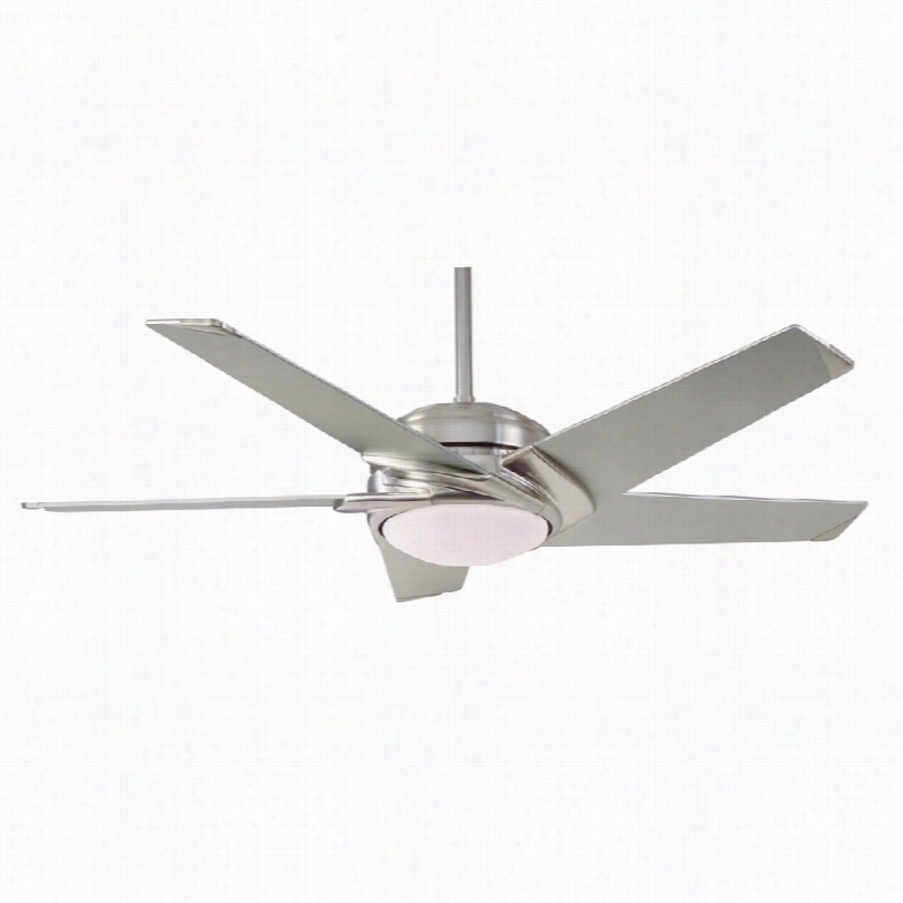 Contemporary Casablanca Stealth Ceilingfan - 54"" Brushed Nickel/platinum