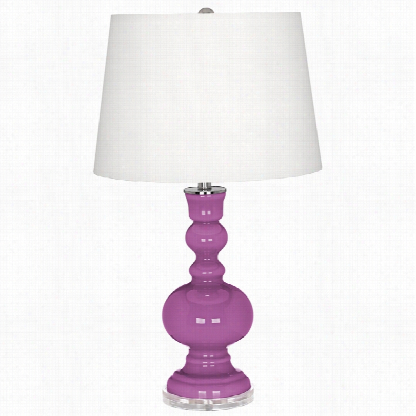 Contemporary Color More Apothecary Radiant Orchid 30-inch-h Table Lamp