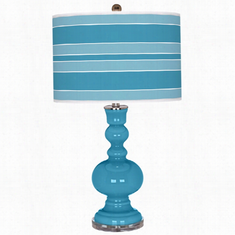 Contempotary Color Plus Jamaica Bay Shade 30-inch-h Table Lamp