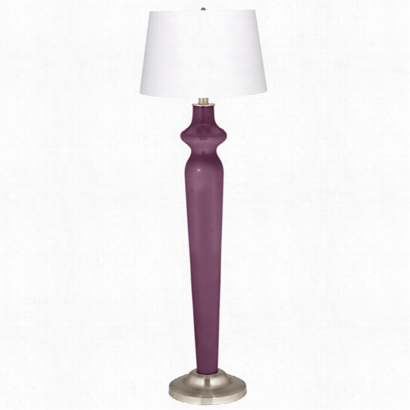 Contempora Ry Color Plus Satin Steel With Grape Harvest Lido Floir Llamp