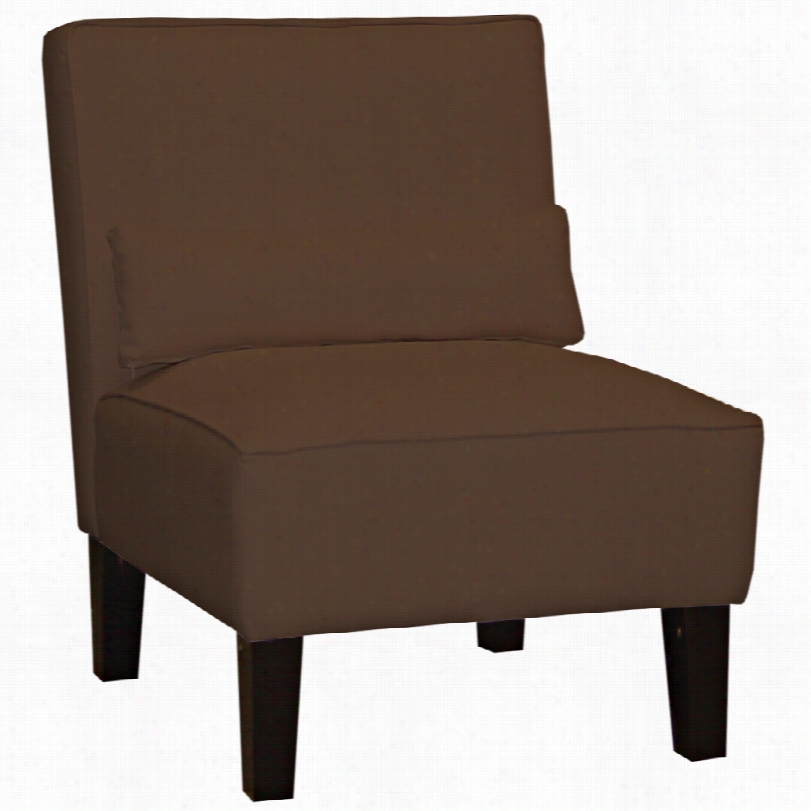 Cngemporary Contemporarry Chocolate Twill 33-inch-h Armless Seat Of Justice