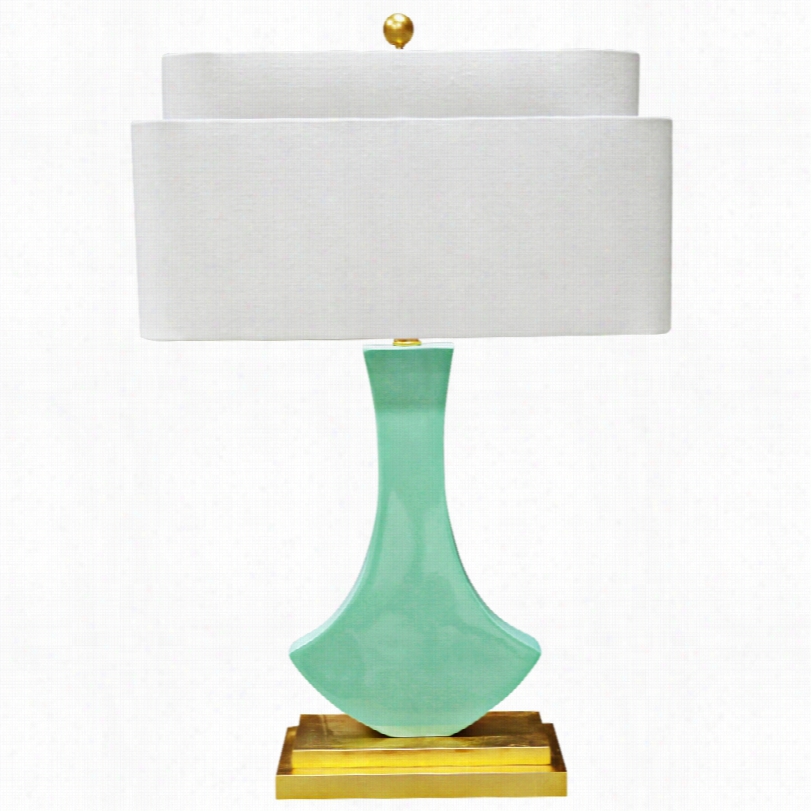 Contemporary Couture Bellaria Mint Green Modefn 30-inch-h Tble Lamp