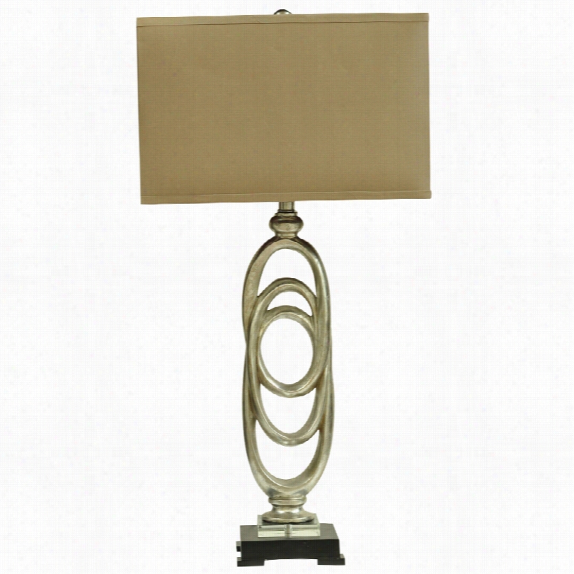 C Onemporary Crestview Rings T Oasted Silver 35 1/2-inch-h Table Lamp