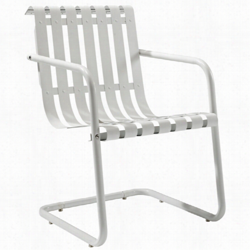Contemmporary Crosby Alabaster White 21 3/4-inch-w Outdoor Spring Chair