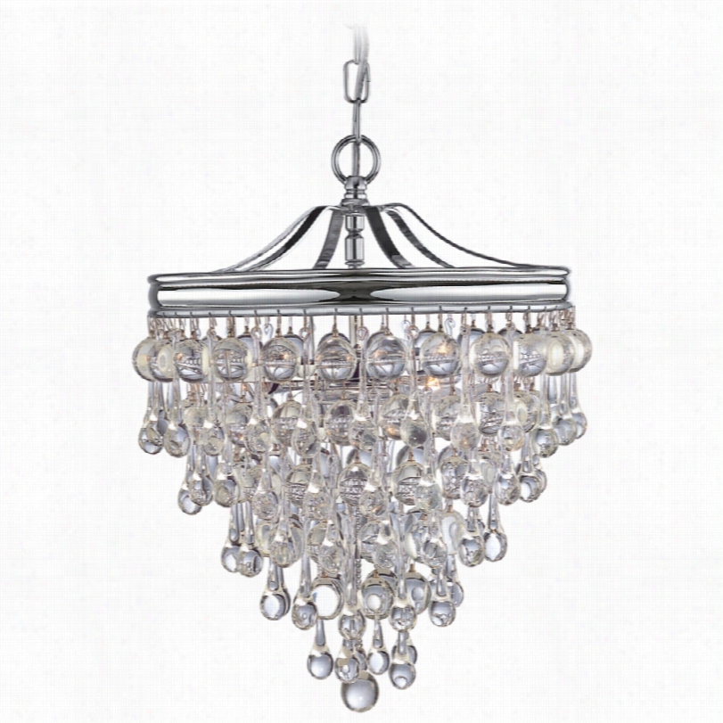 Contemporary Rystorrama Calypso Crystal And Chrome Modern Chandelier