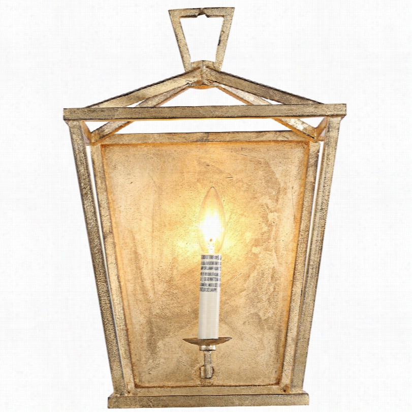 Contemoorary Denmark Golden Iron 8 1/2-inch-h Lanter N Wsll Sconce