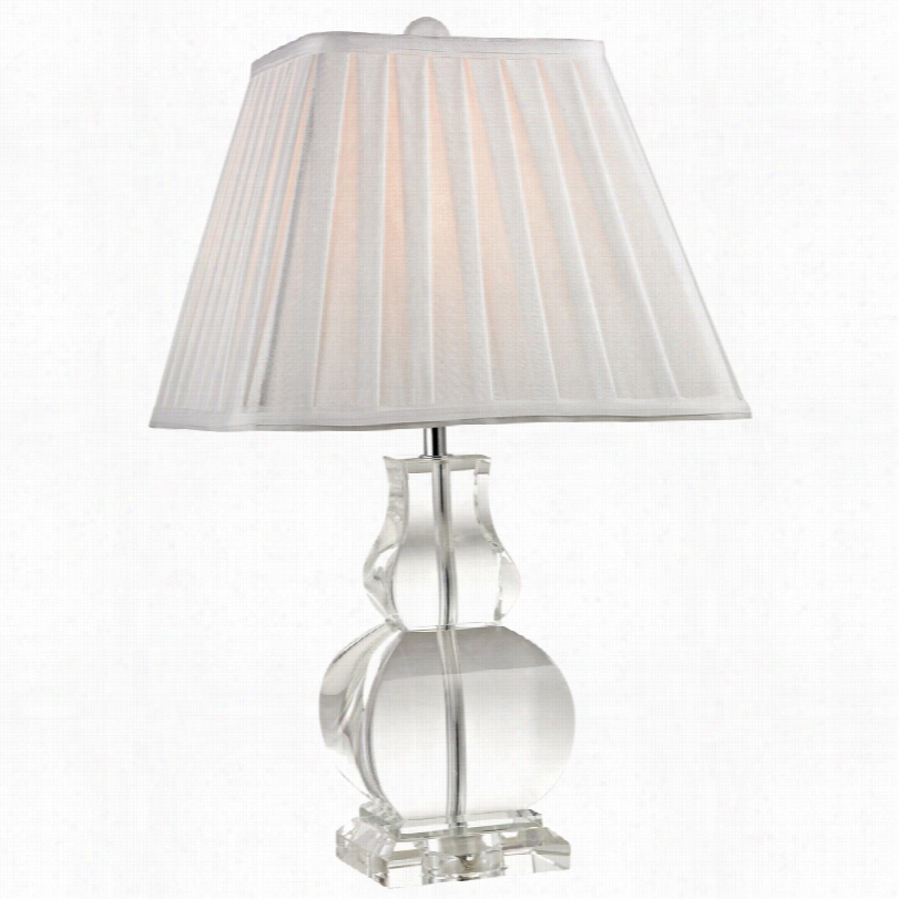 Contemporary Dimond Donwtown 19-inch-h Clear Solid Crystal Taboe Lamp