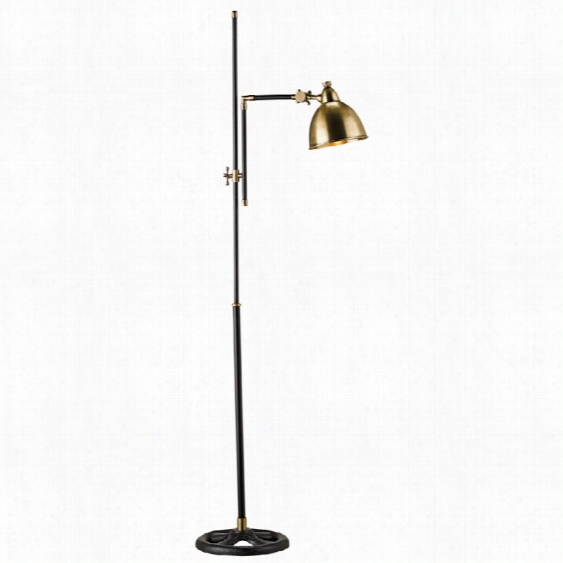 Contemporary Drayton Brass Currey And Company Adjustable Floot Lamp