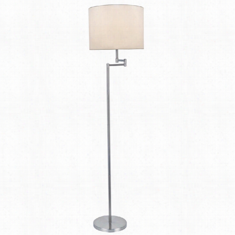 Contemporary Durango Polished Knife Swing Arm Lite Source  Floor Lamp