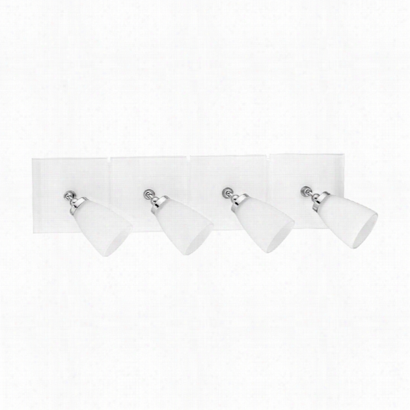 Cont Emporary Eglo Katoro 4-spot White Glass Track Easy  Fixture