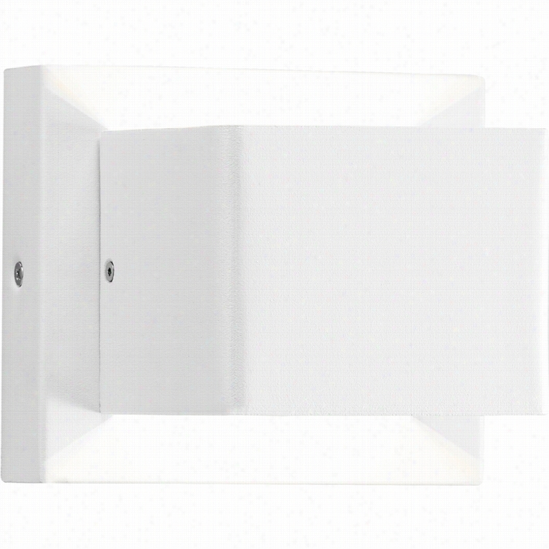 Contemporary Elan Carlo Contemporary Led White Cube Wall Sconce