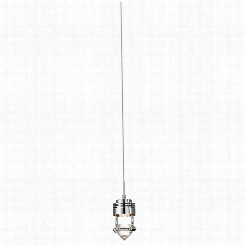 Contemporary Elan Essex Chrome 3 1/4-inch-w Led Mini Pendant