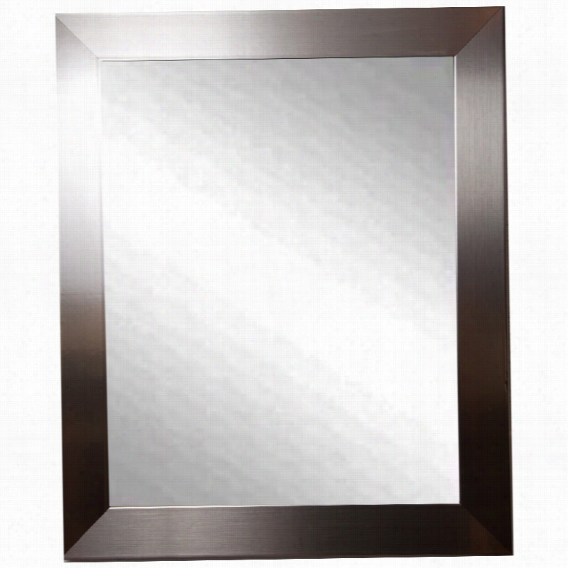 Contemporary Elmore Large Silve R Petute Wall Mirror-28x34