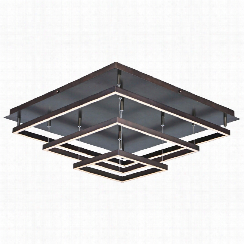 Contemporary Et2 Quad Contemporary Bronze Led Ceiling Light