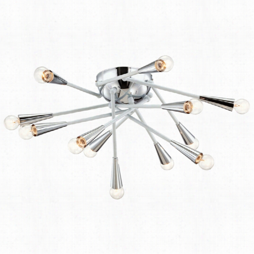 Contemporary Eurofase Zakucon Temporary 16-light White Cei Ling Light