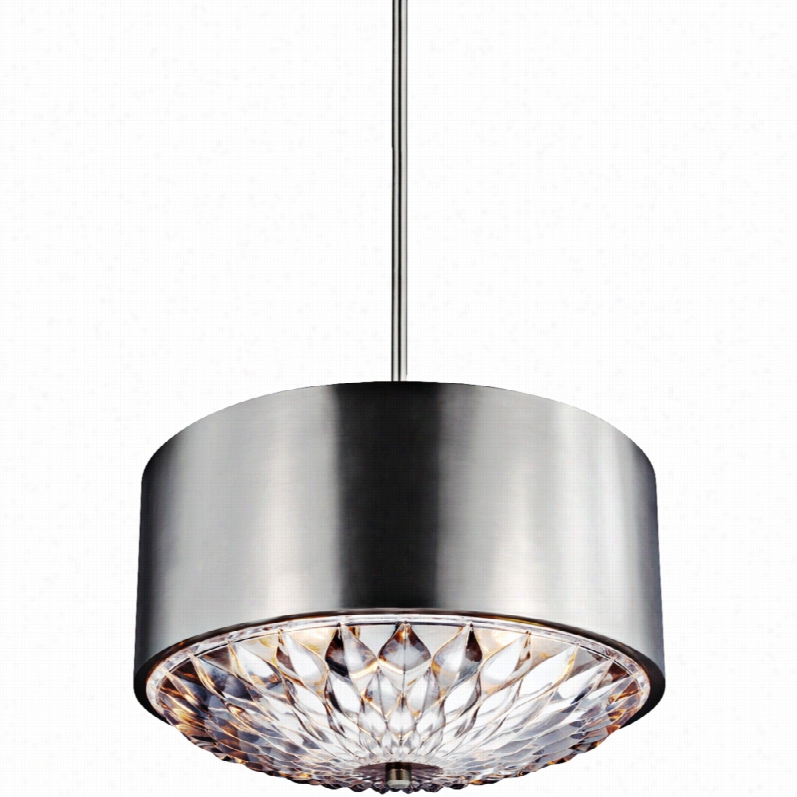 Contemporarry Feiss Bottanic Aged Pewter Modern 4-light Pendant