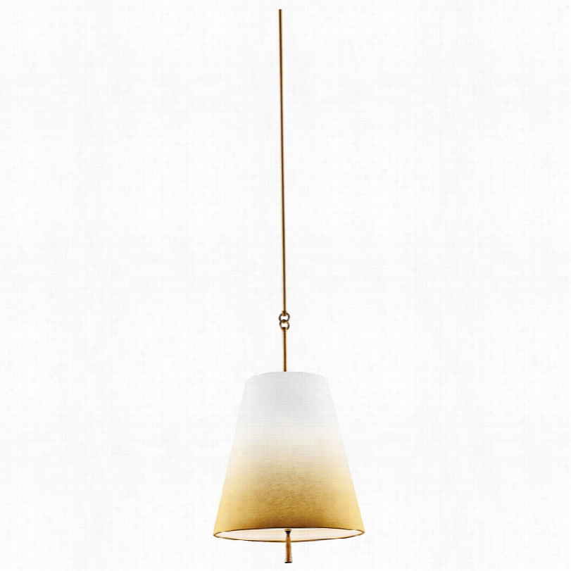 Contemporary Feiss Tori Modern Bali Brass3 -light Linen Pendant