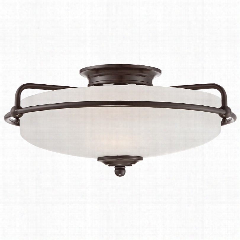 Contemporary Griffin Large Bronze Modern Floating Quoizel Ceiling Light